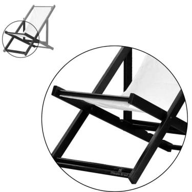 Imagem de Kit 2 Espreguiçadeiras Dobrável Black Sb-l Verm-branco