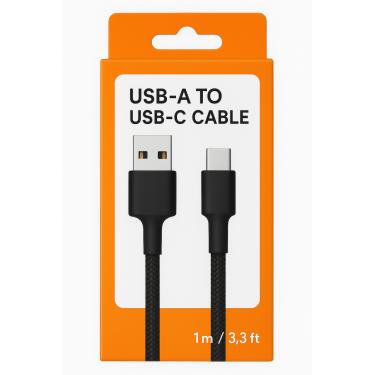 Imagem de Cabo Turbo Type C Tipo C Veloz Para Celulares Tablet Nylon