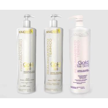 Imagem de Soupleliss Realinhamento Gold Luxo 2x1L+ Gold luxo Blond 1l