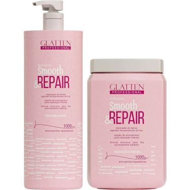 Imagem de Glatten Smooth & Repair - Kit Reparação Pós Química Salão Duo (2 Produtos)