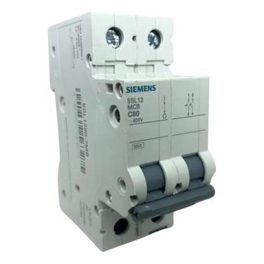 Imagem de Disjuntor Bipolar80A Curvac - Siemens