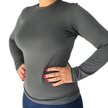 Imagem de Blusa Feminina Térmica Peluciada Manga Longa Segunda Pele Inverno - se