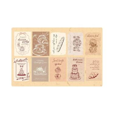 Imagem de Adesivos De Etiqueta De Arte Retrô 30pcs Série Memória Impressa DIY Su