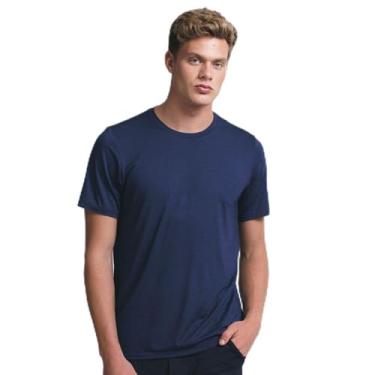 Imagem de Tech T-shirt Gola U Masculino Azul Marinho M
