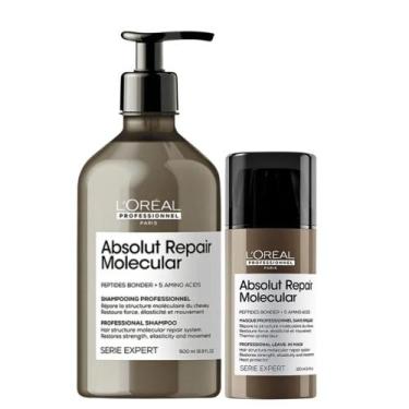 Imagem de LOréal Professionnel Absolut Repair Molecular Shampoo 500ml e Máscara 