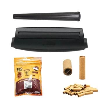 Imagem de Máquina Manual Portátil De Enrolar Cigarros De 110mm Com Tubo De Armaz