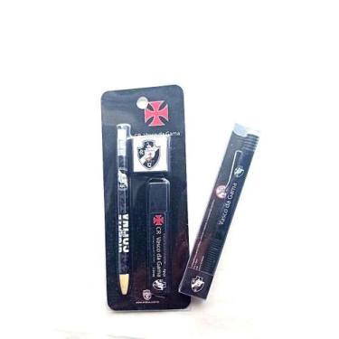 Imagem de Kit Lapiseira 2.0mm e cx 06 Grafites + 01 Borracha Vasco da Gama + can