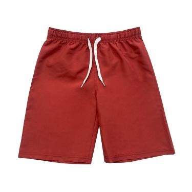 Imagem de Bermuda Infantil Masculino Lisa Vermelha 3 Anos - Basic +