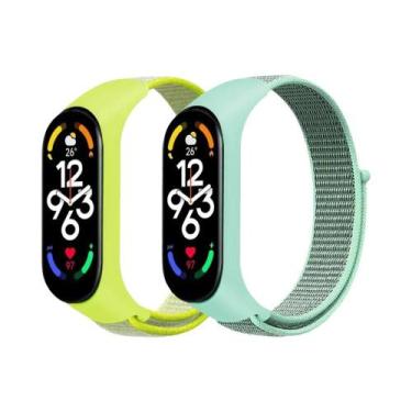 Imagem de Correias De Substituição De Nylon Ajustáveis para Xiaomi Mi Band 7 6 5