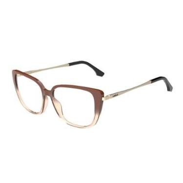 Imagem de Armação De Óculos Infantil Colcci Judy Y C6270f0851 Marrom Translúcido Degradê-Feminino