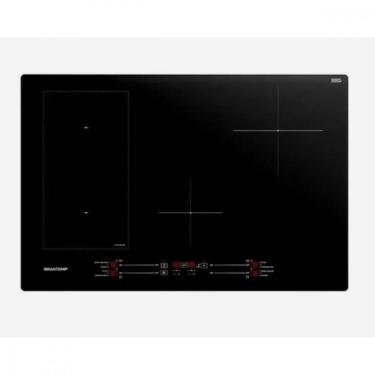 Imagem de Cooktop 4 bocas de indução Brastemp com Flexizone BDJ77BE