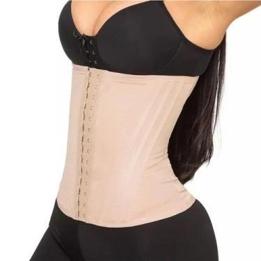 Imagem de Cinta Abdominal Nude De Nylon E Spandex Para Compressão Total E Liberd