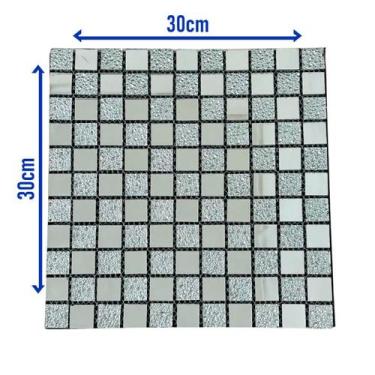 Imagem de Pastilha Adesiva Vidro Parede Banheiro Cozinha Casa Bar Reforma Restau