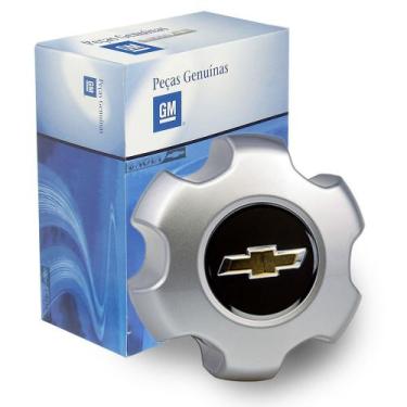 Imagem de Calota Central Miolo Da Roda Liga Leve Prata Pecas Genuinas Gm S10 tra