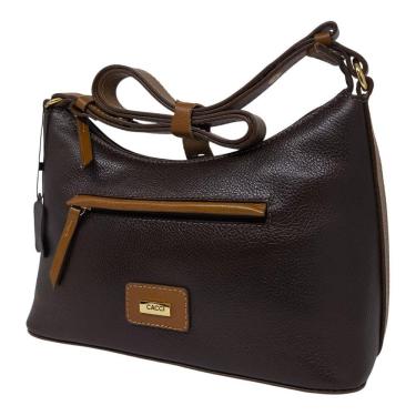 Imagem de Bolsa Feminina Casual Couro Alça Transversal Moderna Cacci