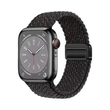 Imagem de Pulseira Magnética Trançada De Nylon Para Apple Watch Ultra 9 8 7 6 5 