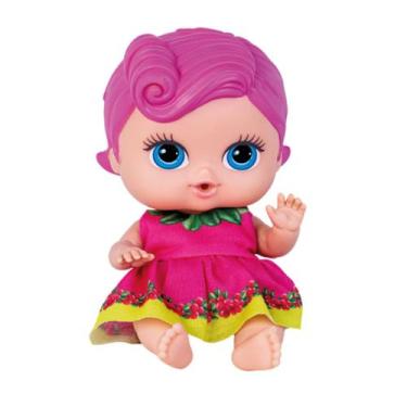 Imagem de Boneca Coleção Frutinhas com cheiro Groselha Brinquedos Infantil Cotip