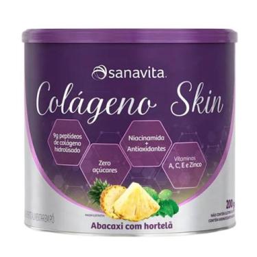 Imagem de Colágeno Skin 200G - SANAVITA, Abacaxi e Hortelã