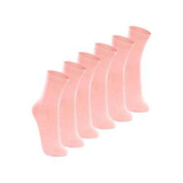 Imagem de Kit com 6 Pares de Meias Cano Longo Lupo 4575-088, Rosa