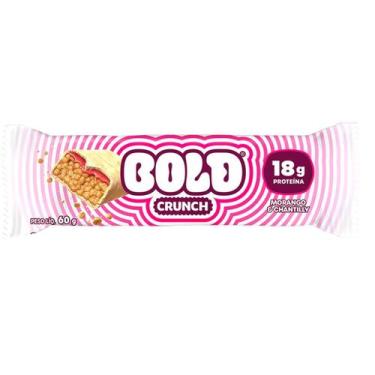 Imagem de Barra de Proteína Crunch - 60g Morango e Chantilly - Bold