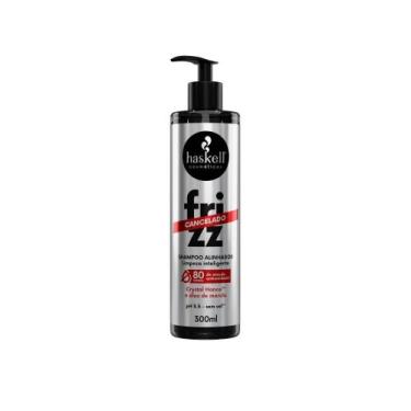Imagem de Shampoo Haskell Frizz Cancelado 300ml  Controle do Frizz, Hidratação e