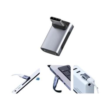 Imagem de Adaptador USB-C Para USB-C De 240W, 40Gbps, 8K 60Hz, Conversor De 90 G