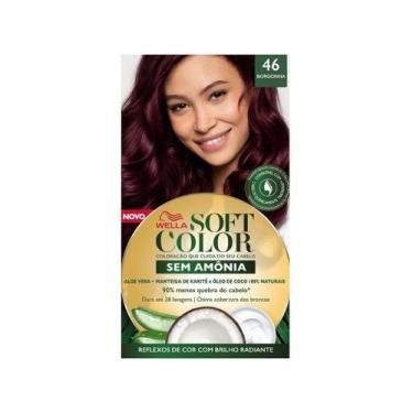 Imagem de Tinta de Cabelo Soft Color Sem Amônia 46 Borgonha Wella, Borgonha