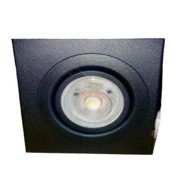 Imagem de Plafon Box Quadrado Preto Led Par20 Lâmpada 3000k 110v/220v - Avant