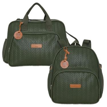 Imagem de Kit Bolsas Maternidade Pirulitando G+M Refúgio Verde - Pirulitando Bab