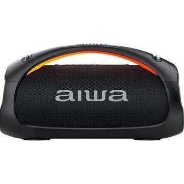 Imagem de Caixa Som Aiwa 544bt 110 Wrms Com Alça Bluetooth Auxiliar Preto Muita 