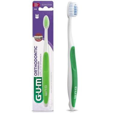 Imagem de Escova dental ortôdontica macia cores sortidas - gum