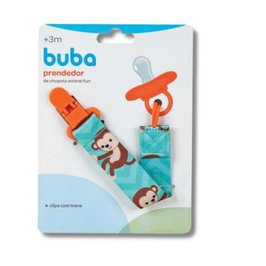 Imagem de Prendedor de chupeta animal fun macaco - buba
