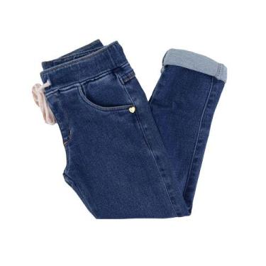 Imagem de Calça Infantil Feminina Dipopini Jeans Jogging - CPF06, 01, Azul