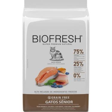 Imagem de Ração Seca Biofresh Peixe Branco Para Gatos Senior - 1.5kg - Brf