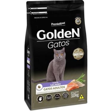 Imagem de Ração Premier Golden Gatos Adultos Sabor Salmão 3 Kg