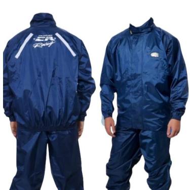 Imagem de Capa De Chuva California Racing Nylon Forrada Motoboy CR, Azul, M