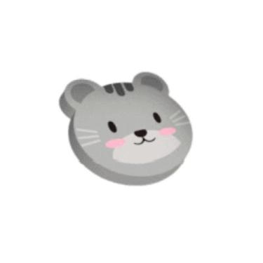 Imagem de Borracha Zoo Gato Panda Porco Rato - BRW