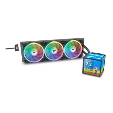 Imagem de Water Cooler Thermaltake Manicube 360mm Ultra ARGB Quad LCD Preto