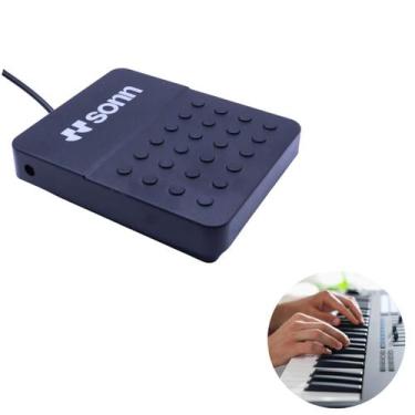 Imagem de Pedal Sustain Universal Sonn SNPD3B para Teclado Musical, Piano Digita