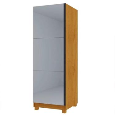 Imagem de Sapateira Gold 1 Porta com Espelho 7 Prateleiras 63CM MDF Cinamomo Gelius Móveis