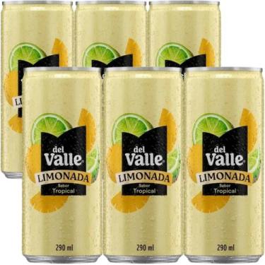 Imagem de KIT 6 Del Valle Suco Limonada Lata 290ml Sabores Sabor:Tropical, Tropi