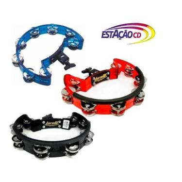 Imagem de Pandeiro Meia Lua Pandeirola com Clamp para Bateria Torelli TP 323, AZ