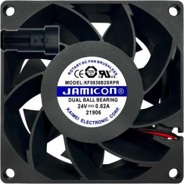Imagem de Cooler KF0838B2SRPR 24V 14.88W 0.62A 2L 2P 80X80X38 Original - Jamicon