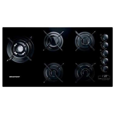 Imagem de Cooktop 5 Bocas Brastemp com Quadrichama e Timer Touch - BDT85AE, Pret