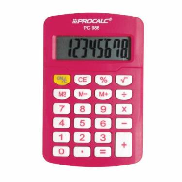 Imagem de Calculadora Pessoal Procalc Pc986-p 8 Dígitos Pink