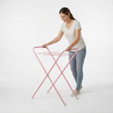 Imagem de Suporte Para Banheira de Bebê Compacto Retrátil e Desmontável - Rosa