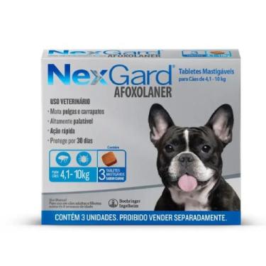 Imagem de Nexgard Antipulgas E Carrapatos Cães 4 A 10kg 3 Comprimidos - Boehring