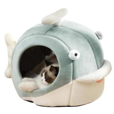 Imagem de Camas para gatos que vivem dentro de casa  Caverna para gatos com trav