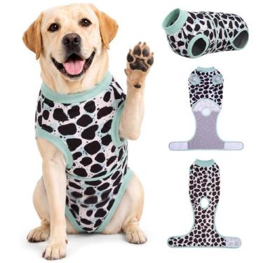 Imagem de Traje de Recuperação para Cachorro PetWarm 2XL Leopardo Verde
