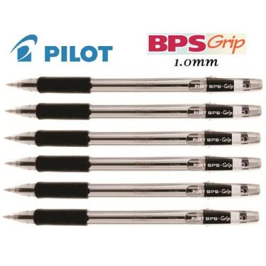 Imagem de Caneta Esferográfica BPS Grip 1.0mm Pilot Kit com 12 Preta